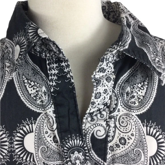 Tommy‎ Hilfiger Paisley Button-Up Shirt, Size M - Picture 4 of 7